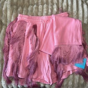 Minaamonroe Fringe Short Set